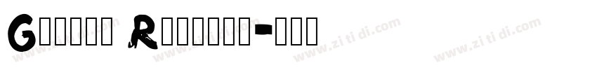 Grunge Regular字体转换